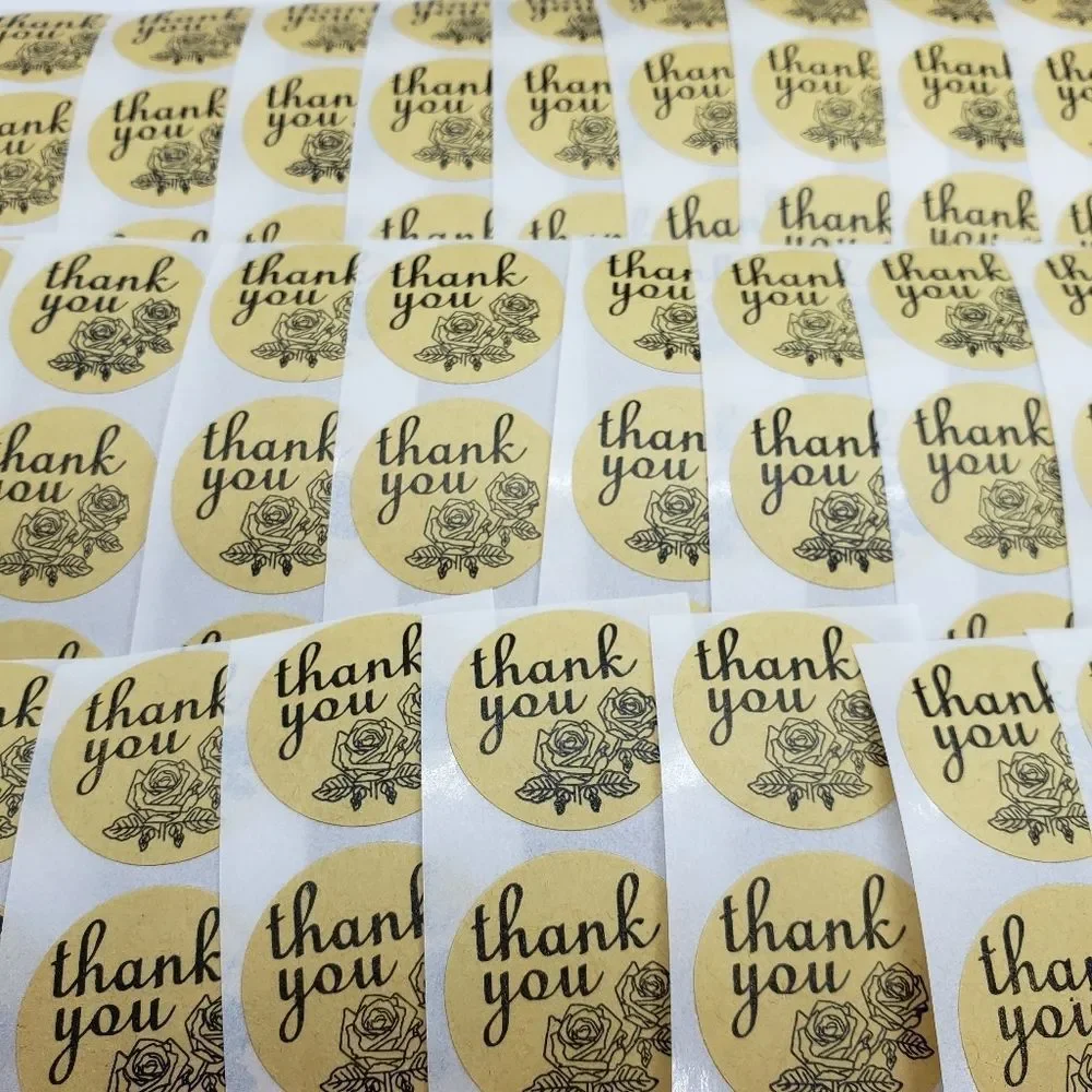8/$20 100ct Thank You Stickers Round 1
